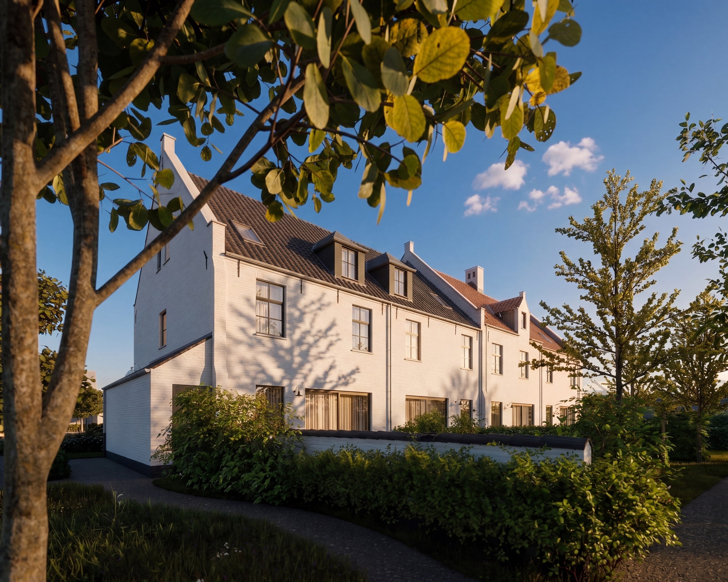 Hofstraat — Grondgebonden woningen en appartementen rond een autovrij plein