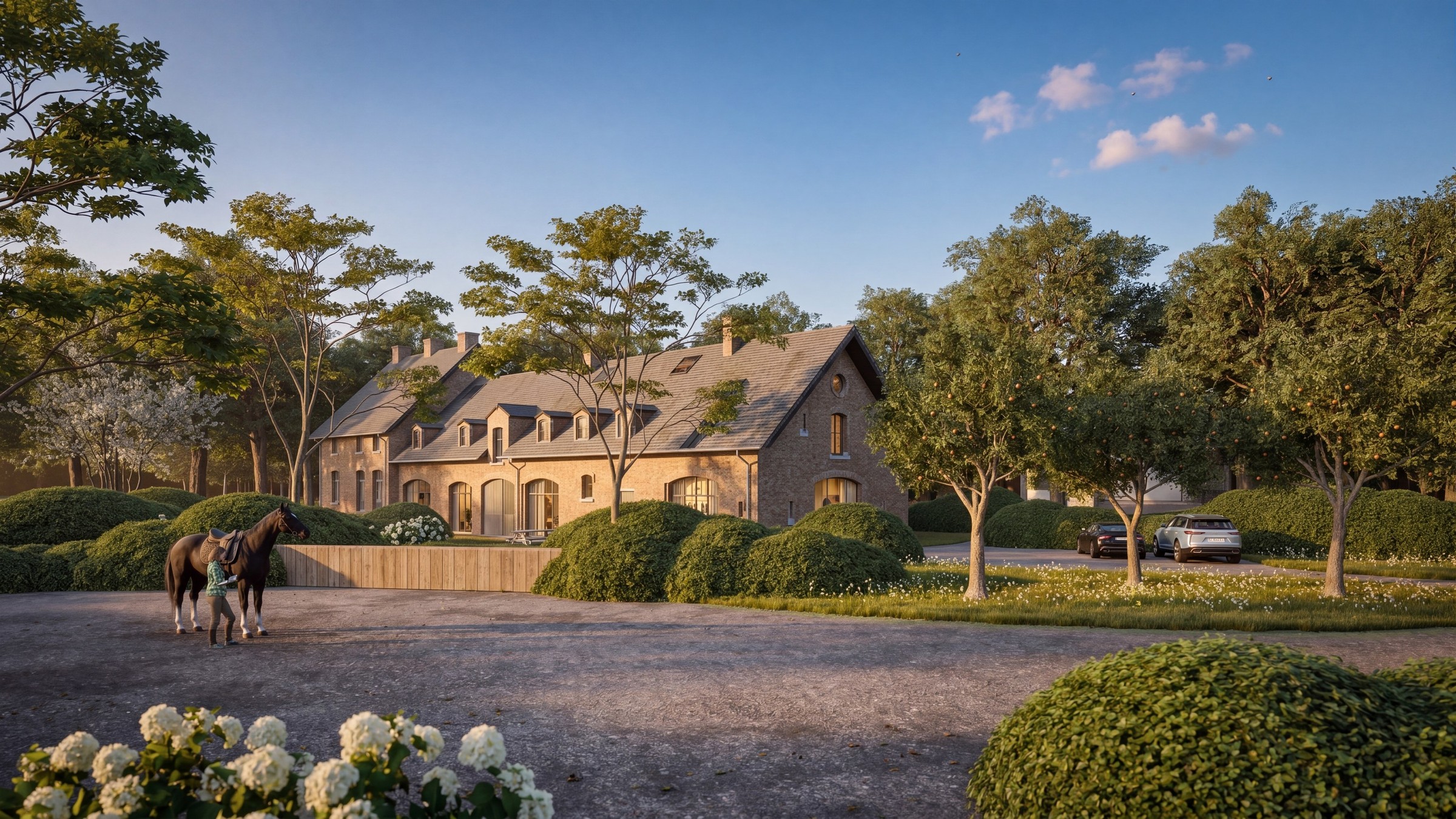 De Borrekens — Historisch gebouwencomplex omgevormd tot paardenfokkerij met verblijfsrecreatie